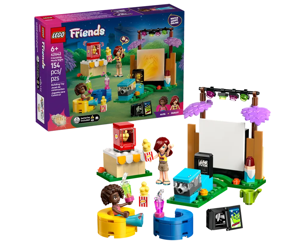 LEGO Friends 42642 - Friendship Movie Night - Authentic LEGO Set Main Image