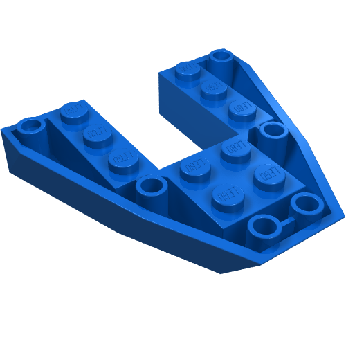 LEGO 2626 Boat, Bow Brick 6 x 6 x 1 in Blue - Authentic LEGO Part
