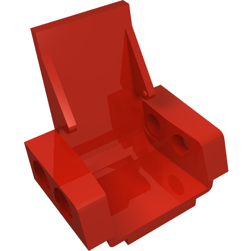 LEGO 2717 Technic Seat 3 x 2 Base in Red - Authentic LEGO Part