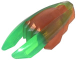 LEGO 28587pb01 Minifigure, Weapon Ninjago Time Blade with Molded Trans-Green Claws and Blades Pattern - Main Product Image