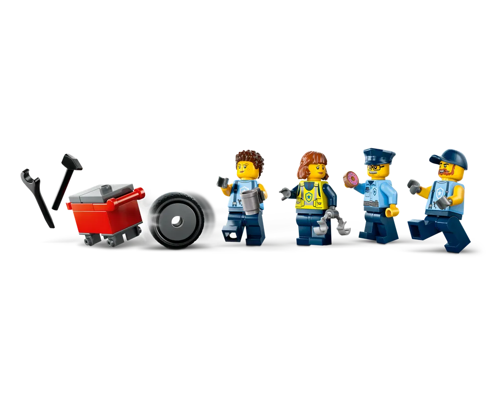 LEGO City 60457 - Custom Police Car garage - Authentic LEGO Set Image 17