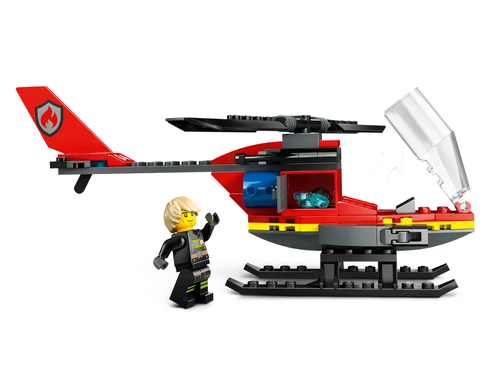 LEGO City 60411 - Fire Rescue Helicopter - Authentic LEGO Set Image 7