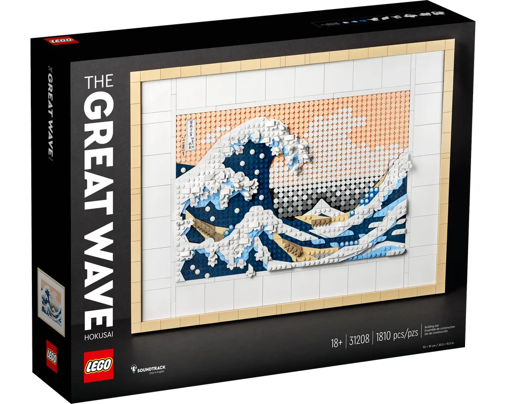 LEGO Art 31208 - Hokusai - The Great Wave - Authentic LEGO Set Main Image