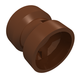 LEGO 30027b Wheel  8mm D. x 9mm for Slicks, Hole Notched for Wheels Holder Pin in Reddish Brown - Authentic LEGO Part