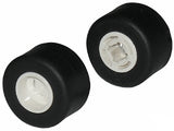 LEGO 30027bc01 Wheel 8mm D. x 9mm for Slicks, Hole Notched for Wheels Holder Pin with  Tire Smooth Small Wide Slick (30027b / 30028) - Main Product Image
