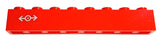 LEGO 3008pb137L Brick 1 x 8 with Light Bluish Gray Train Logo Small Pattern Left (Sticker) - Set 7897 - Main Product Image