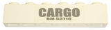 LEGO 3009pb141 Brick 1 x 6 with &#39;CARGO&#39; and &#39;BM 53116&#39; Pattern (Sticker) - Sets 4511 / 10158 - Main Product Image