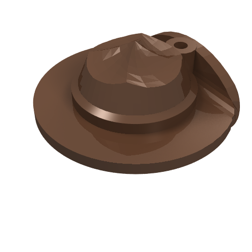 LEGO 30167 Minifigure, Headgear Hat, Wide Brim Flat - Main Product Image