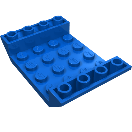 LEGO 30283 Slope, Inverted 45 6 x 4 Double with 4 x 4 Cutout in Blue - Authentic LEGO Part