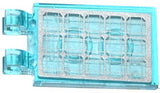 LEGO 30350bpb032 Tile, Modified 2 x 3 with 2 Open O Clips with Silver Solar Panel Pattern (Sticker) - Sets 60036 / 60078 / 60080 - Main Product Image