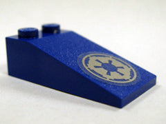 LEGO 30363pb012 Slope 18 4 x 2 with SW Imperial Logo Pattern (Sticker) - Set 7667 - Main Product Image