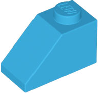 LEGO 3040 Slope 45 2 x 1 in Dark Azure - Authentic LEGO Part