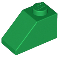 LEGO 3040 Slope 45 2 x 1 in Green - Authentic LEGO Part