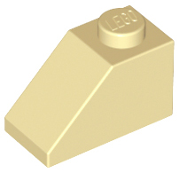 LEGO 3040 Slope 45 2 x 1 in Tan - Authentic LEGO Part