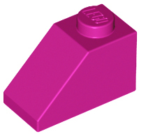 LEGO 3040 Slope 45 2 x 1 in Magenta - Authentic LEGO Part
