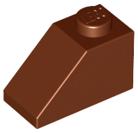 LEGO 3040 Slope 45 2 x 1 in Reddish Brown - Authentic LEGO Part
