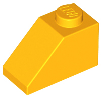 LEGO 3040 Slope 45 2 x 1 in Bright Light Orange - Authentic LEGO Part
