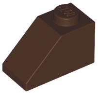 LEGO 3040 Slope 45 2 x 1 in Dark Brown - Authentic LEGO Part