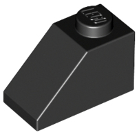 LEGO 3040 Slope 45 2 x 1 in Black - Authentic LEGO Part