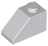 LEGO 3040 Slope 45 2 x 1 in Light Bluish Gray - Authentic LEGO Part