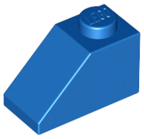 LEGO 3040 Slope 45 2 x 1 in Blue - Authentic LEGO Part