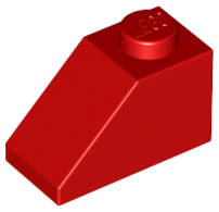 LEGO 3040 Slope 45 2 x 1 in Red - Authentic LEGO Part