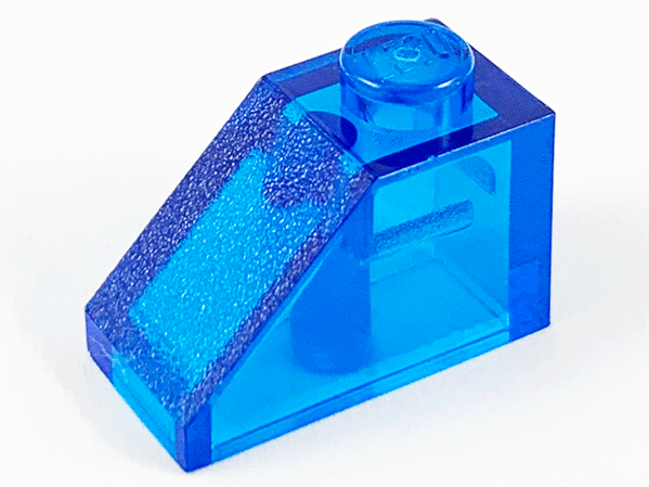LEGO 3040 Slope 45 2 x 1 in Trans-Dark Blue - Authentic LEGO Part