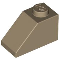 LEGO 3040 Slope 45 2 x 1 in Dark Tan - Authentic LEGO Part
