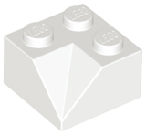LEGO 3046 Slope 45 2 x 2 Double Concave in White - Authentic LEGO Part