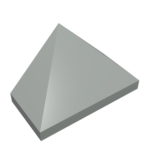 LEGO 3048c Slope 45 2 x 1 Triple with Inside Bar in Light Gray - Authentic LEGO Part
