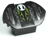 LEGO 30600pb02 Brick, Modified 2 x 2 No Studs, Sloped with Flared Wings with Snake Pattern - Main Product Image