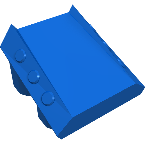 LEGO 30603 Brick, Modified 2 x 2 No Studs, Sloped with 6 Side Pistons Raised in Blue - Authentic LEGO Part