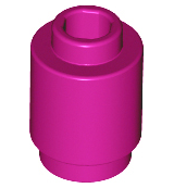 LEGO 3062 Brick, Round  1 x 1 in Magenta - Authentic LEGO Part