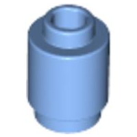LEGO 3062 Brick, Round  1 x 1 in Medium Blue - Authentic LEGO Part