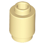 LEGO 3062 Brick, Round  1 x 1 in Tan - Authentic LEGO Part