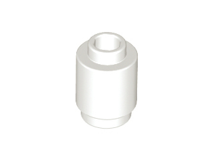 LEGO 3062 Brick, Round  1 x 1 in White - Authentic LEGO Part