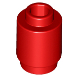 LEGO 3062 Brick, Round  1 x 1 in Red - Authentic LEGO Part