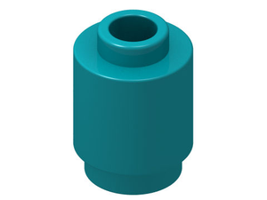 LEGO 3062 Brick, Round  1 x 1 in Dark Turquoise - Authentic LEGO Part