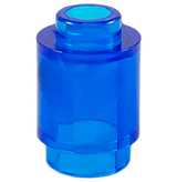 LEGO 3062 Brick, Round  1 x 1 in Trans-Dark Blue - Authentic LEGO Part