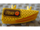 LEGO 30647px2 Vehicle, Fairing 1 x 4 Side Flaring Intake with 2 Pins with Res-Q Pattern Right - Main Product Image