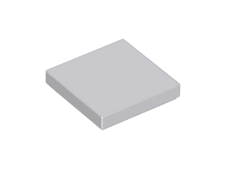 LEGO 3068 Tile 2 x 2 in Light Bluish Gray - Authentic LEGO Part