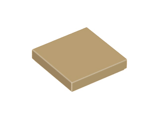 LEGO 3068 Tile 2 x 2 in Dark Tan - Authentic LEGO Part