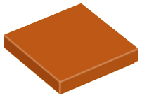 LEGO 3068 Tile 2 x 2 in Dark Orange - Authentic LEGO Part