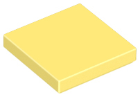 LEGO 3068 Tile 2 x 2 in Bright Light Yellow - Authentic LEGO Part
