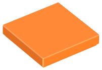 LEGO 3068 Tile 2 x 2 in Orange - Authentic LEGO Part