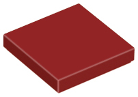LEGO 3068 Tile 2 x 2 in Dark Red - Authentic LEGO Part