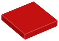 LEGO 3068 Tile 2 x 2 in Red - Authentic LEGO Part