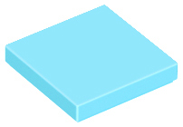 LEGO 3068 Tile 2 x 2 in Medium Azure - Authentic LEGO Part