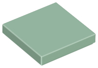LEGO 3068 Tile 2 x 2 in Sand Green - Authentic LEGO Part
