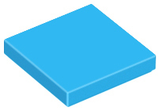 LEGO 3068 Tile 2 x 2 in Dark Azure - Authentic LEGO Part